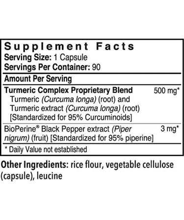 Patient One Turmeric Curcumin 500mg - 90 Veg Caps | Anti-Inflammatory Supplement - Buy Online on GoSupps.com
