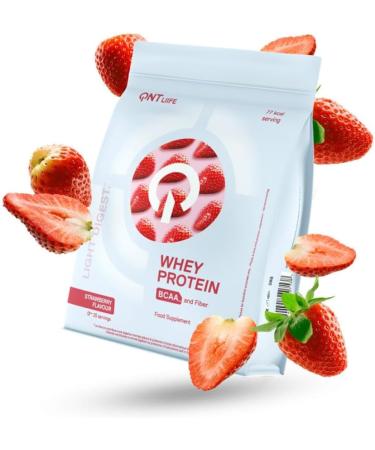 Qnt | Light Digest Whey Protein (500g) | Protein | Drink Powder - Strawberry - Buy Online on GoSupps.com