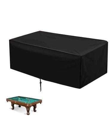 POMER Pool Table Cover - 89inch Waterproof Table Cover for 7 Foot Snooker Billiard Tables Dustproof 7/8/9 FT Billiard Table Cover - 89x45x32inch 7ft - 89x45x32inch