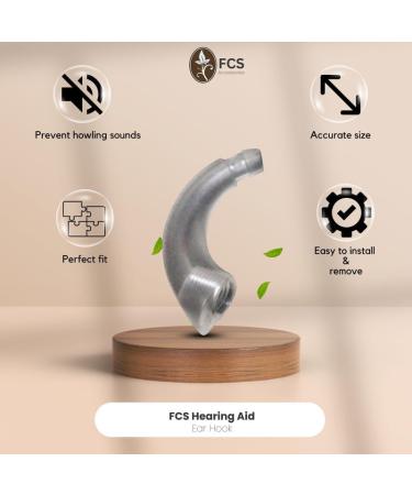 FCS Hearing Devices Ear Hook for Siemens Signia | Durable ABS Replacement Accessory | Easy Install Anti-Howling Ear Hook for BTE - Buy Online on GoSupps.com