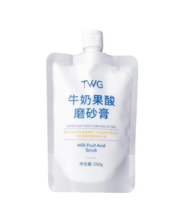 Milk Fruit Acid Body Scrub - Exfoliates & Deeply Nourishes for Smooth Radiant Skin - 8.8 oz SU-031