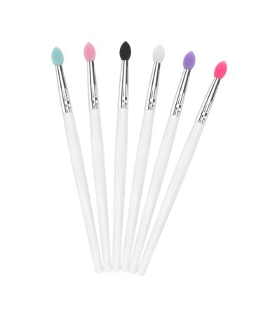 OHPHCALL 6pcs Eye Shadow Brush Eyeshadow Make-up Eyeshadow Brush Transparent Plastic Handle