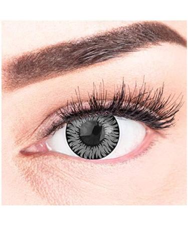 Buy Anime Werewolf Gray Circle Lenses | Strongly Opaque Colored Contact Lenses for Cosplay & Halloween - Free Containers Included - Buy Online on GoSupps.com