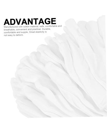 NUSITOU 12 Pairs Washable Cotton Gloves Cotton Jewelry Gloves Stretchable Lining Gloves White Jewelry Gloves Elastic Cotton Gloves White Gloves Women Watch Moisturizing Hand Gloves Work 23x13x8.5cm - Buy Online on GoSupps.com