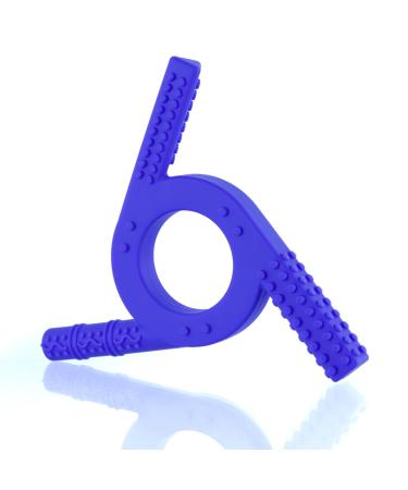 Sensory Toys for Autism & Chew Toys for Autistic Children -Premium Autism Sensory Equipment - Improve Focus and Relaxation-Grade Silicone Autism Chew Toys(Blue)
