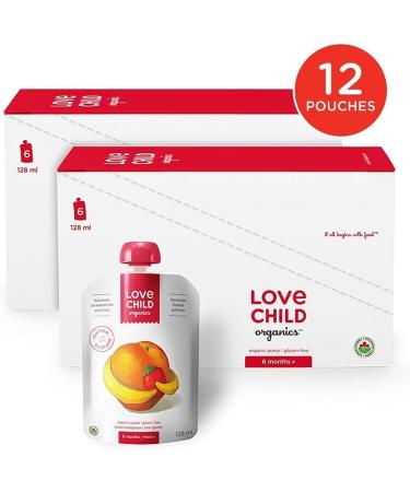 Love Child Organics Superblends Bananas Strawberries + Peaches Puree 128 ml (Pack of 12) by Nature's Path - Buy Online on GoSupps.com