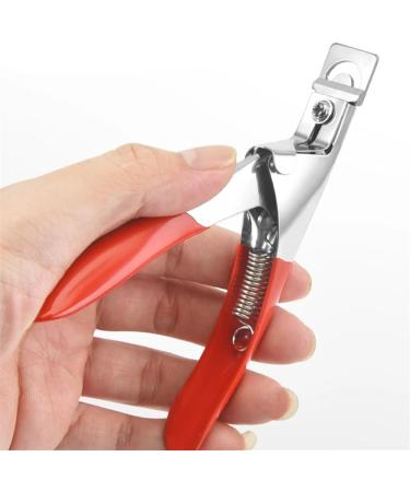 Professional Nail Art Nail Clippers U-Shaped Stainless Steel Nail Clippers DIY French Style Suitable for Professionals and Family Individuals (Color : Red) - Buy Online on GoSupps.com