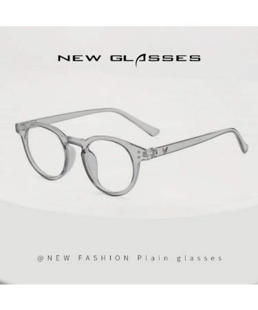 Shop Transparent Gray Anti-Blue Light Glasses - No Degree Spectacle Frames for Eye Protection - International Shipping Available - Buy Online on GoSupps.com