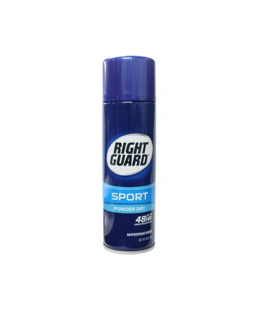 Right Guard Sport Antiperspirant Deodorant Aerosol Spray  Powder Dry  6 Ounce