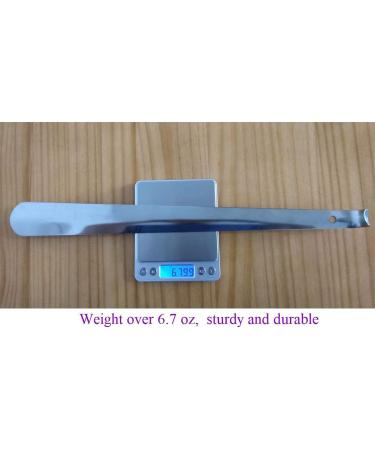 Long Handle Shoe Horn for Seniors, Men, Women, Kids - Premium Metal Shoehorn Spoon - Easy Shoe Helper Stick - 16 Inch Shoe Horn for Boots - Buy Online on GoSupps.com