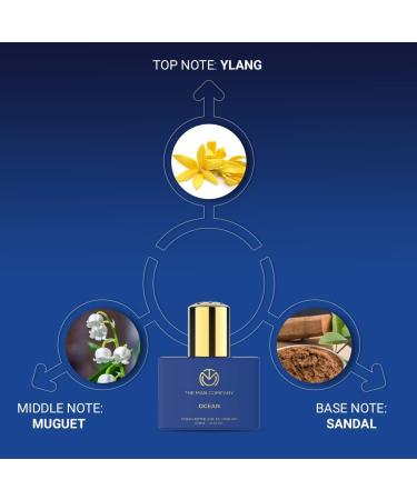 The Man Company Ocean Perfume for Men | Premium Luxury Long lasting Fragrance Spray | Eau De Perfume -30ml - Buy Online on GoSupps.com