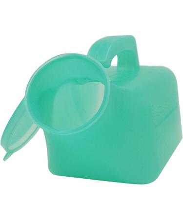 Male Urinal 1000ML Long Neck Incontinence Pee Bottle Plastic Urine Collection Device Spill Proof Device Portable Urinal Bottle Snap-On Lid(Green) Happy - Buy Online on GoSupps.com