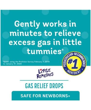 Little Remedies Gas Relief Drops, Natural Berry Flavor, Safe for Newborns - 1 fl oz (Pack of 5) - Buy Online on GoSupps.com