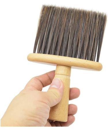 Lckjlj Hairbrush - Premium Solid Wood Sponge Brush for Hairdressers | Soft Small Hair Cleaning Brush - Brown - Buy Online on GoSupps.com