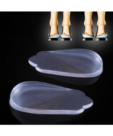 Supportive Shoe Inserts for O & X Leg Correction | Unisex Transparent Heel Cushions for Kids & Adults - Adhesive Design - Buy Online on GoSupps.com
