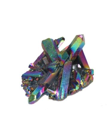Natural Crystal Rough Natural Quartz Rainbow Cluster Crystals Stone for Specimen Home Decor Gift Metaphysical Stone (Color : Colorful Size : 40-50g) 40-50g Colorful