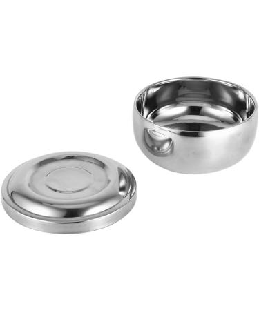 Stainless Steel Shaving Bowl with Lid - Men's Wet Shaving Soap Mug for Healthier and Smoother Shave - Buy Online on GoSupps.com