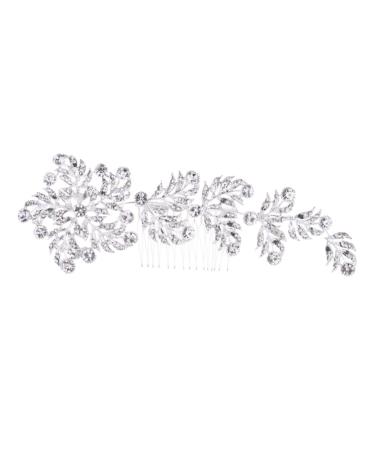 Ipetboom Bridal Headwear Tiara Rhinestone Hair Accessories Wedding Hair Side Comb Wedding Hair Accessories Wedding Hair Comb Rhinestone Hair Comb Alloy Crystal Rhinestones Bride