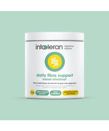 Intoleran Daily Fiber Support - 175g Guar Gum & Ginger Extract | Supplement to Daily Fiber Intake and Support of Bowel Function | Regular Transit | Tasteless