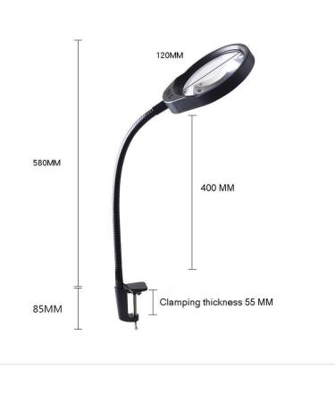Magnifying Glasses for Hobbies Reading Magnifier Magnifier Desktop Magnifying Glass 10 Times Reading Textiles Embroidery Electronic Clock Maintenance Jewelry Identification HD Sculpture W - Buy Online on GoSupps.com