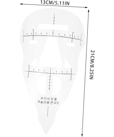 Hemoton 1pc Lip Ruler Eyebrow Ruler Eyebrow Grooming Stencil Eyebrow Stencil Positioning Tool Thread - Buy Online on GoSupps.com