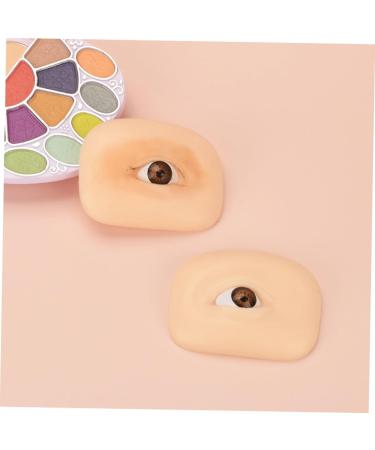FOMIYES 4 sets Eye Professional Artificial Practice Fake Thick Up Portable Blank of Board Reusable Makeup 6.9x5.2cmx4pcs Assorted Colorx4pcs - Buy Online on GoSupps.com
