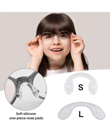 Ikasus U-Shaped Soft Glasses Nose Pads - 10pcs Screwable Silicone Anti-Slip Transparent Pads for Ultimate Comfort - Buy Online on GoSupps.com