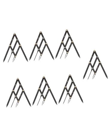 KALLORY 7 Pcs Second Generation Scale Make up Kit Microblading Caliper Eyebrow Rulers Bagged Measuring Tool