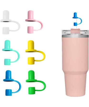 Dishwasher Safe Straw Cover Silicone Lid Sure Here's A Product Title for Listing 6pcs Cap Reusable Accessories Food-grade Easy to Clean Topper Cup Mix Color - Buy Online on GoSupps.com