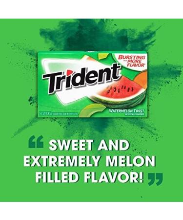Trident Sugar Free Chewing Gum Watermelon Twist 14 Sticks 26 g - Buy Online on GoSupps.com