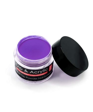 Purple Dip Powder with added Vitamin & Calcium | Salon Quality Fine Nail Art Powder for DIY French Manicure at Home - Odor-Free, Long-Lasting, No Lamp Needed (79) - Buy Online on GoSupps.com