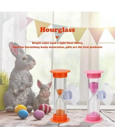 Children's Handwroll Toothbrush & 2-Minute Sandglass Timer - Mini Hourglass for Brushing Teeth (Pink) | International Shipping - Buy Online on GoSupps.com