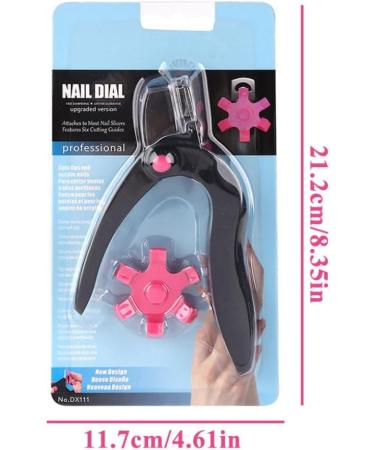 acrylic nail clipper Acrylic Nail Clipper U Shaped Nail Edge Trimmers False Nail Tip Scissors Black - Buy Online on GoSupps.com