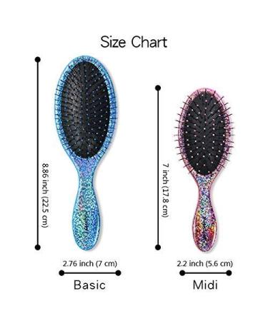 MagicSpell Pro 2 Brush Set - Shiny Blue & Pink - For All Hair Types | Buy Now - Buy Online on GoSupps.com