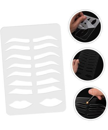 FOMIYES 3pcs Eyebrow Stencil Plate Makeup Stencil Eyebrow Drawing Mold Practice Skin Eyebrow Shape 1 count (Pack of 1) Transparentx3pcs - Buy Online on GoSupps.com