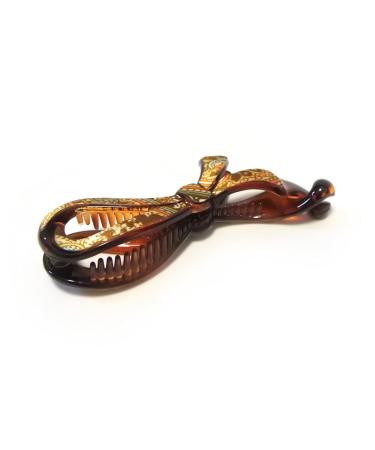 Meilliwish Noble Banana Hair Clip for Women - Brown | Elegant Wedding Accessory (H87) - Buy Online on GoSupps.com