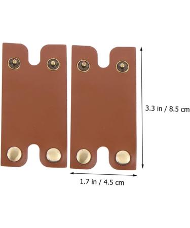 Durable Travel Razor Cover - Hakidzel 2-Piece Men's Razor Accessories | Anti-Scratch Fabric Shell | Brown 8.5x4.5cm - Buy Online on GoSupps.com