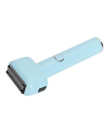 Beard Trimmer Electric Trimmer Rechargeable Portable Steel Blades High Gear Baking Paint Process Fast Trimming Washable for Daily Life (Blue)
