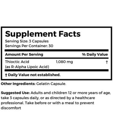 Dr. Clark Thioctic Acid Supplement 360mg - 90 Capsules | Boost Health & Vitality - International Shipping - Buy Online on GoSupps.com