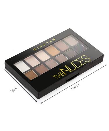 12 Colors Eyeshadow Palette - Professional Matte Waterproof High-Pigmented Nudes Makeup Kit with Brush | International Shipping - Buy Online on GoSupps.com