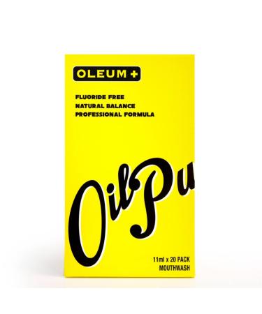 OLEUM + Oil Pulling Mouthwash Liquid Ayurvedic Oil Dry Mouth Products for Healthy Teeth Individual Packing Grapefruit Flavor - 24 Packets(Each 0.37oz)