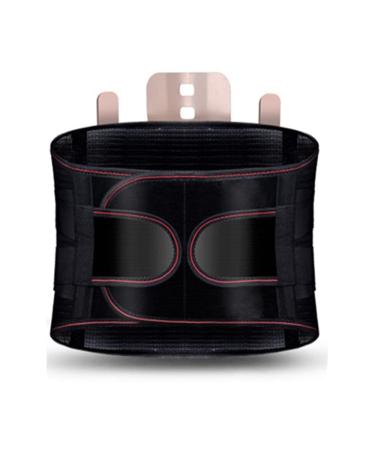 Orthopedic Lumbar Support Belt Lumbar Disc Herniation Protection Brace Belt Magnetic Therapy Back Belt with Self-Heating Pads (Color : Gray Size : X-Large) Black XX-Large