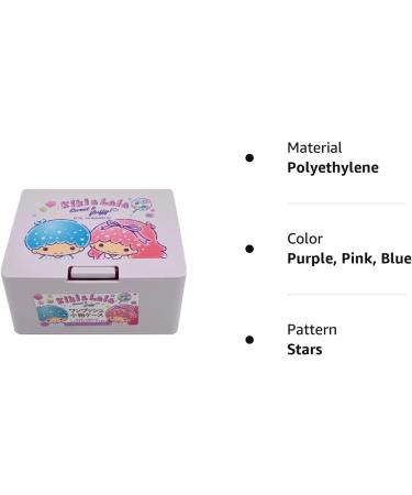 Buy Sanrio Little Twin Stars Sweet Box - One-Touch Makeup & Accessory Case (10.7 x 8.9 x 5.3 cm) - Purple Pink Blue - International Shipping Available - Buy Online on GoSupps.com