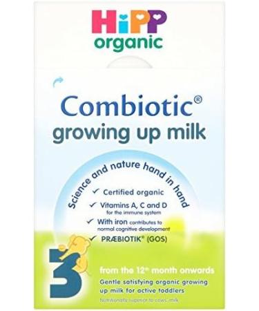 HiPP Hipp Organic Baby Food Organic Growing-Up Milk 3 - Stage 3 from 12 months 600g (pack of 1) - Buy Online on GoSupps.com