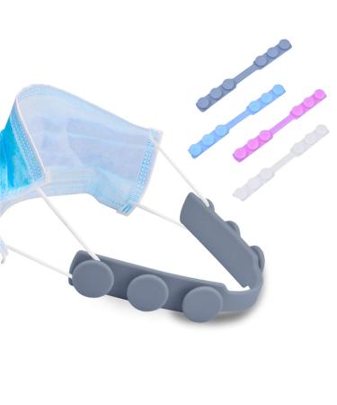 3/7/12/20 Pcs Mask Strap Extender Adjustable Comfortable Anti-Tightening Mask Holder Hook Ear Strap Accessories Ear Grips Extension Mask Buckle Ear Pain Relieved 4 Colors Random (12PCS)