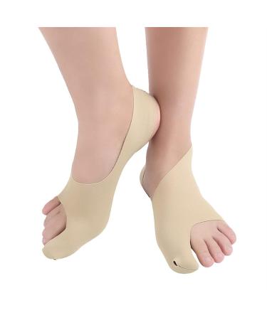 Toe Separators & Thumb Knife - Orthopedic Hallux Valgus Pedicure Socks & Foot Straightener | Yoga Toes Pads (White) - Buy Online on GoSupps.com