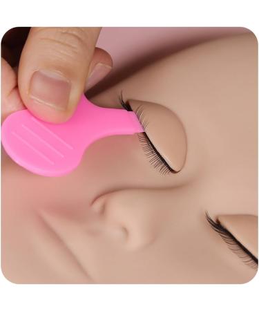 Eyelash Extension Y Shape Brush - 20pcs Silicone Mini Comb for Lash Cleaning - Pink Y Brush Tools - Buy Online on GoSupps.com