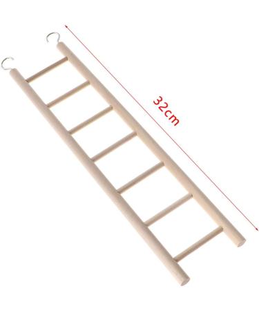 CULER Bird Wooden Ladder Rocking Perch Climbing Stairs Budgie Cage Toy Pet Supplies (32 * 7cm) - Buy Online on GoSupps.com