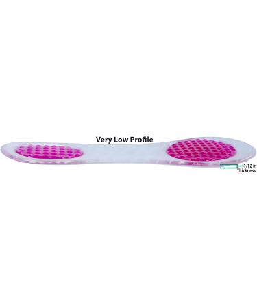 Shop Inspired! Thin Gel Inserts for Heels by Business Feet | Cushioned Insoles for Flats & Stilettos - Adhesive Full Foot Pads for Women - One Size Fits Most - Pink - Buy Online on GoSupps.com
