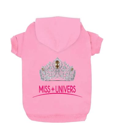 Dogs hoodies dog clothing clothing Miss Univers fleece sweater winter sweatshirt warm cotton care hoodie for small dogs medium large dogs l pink